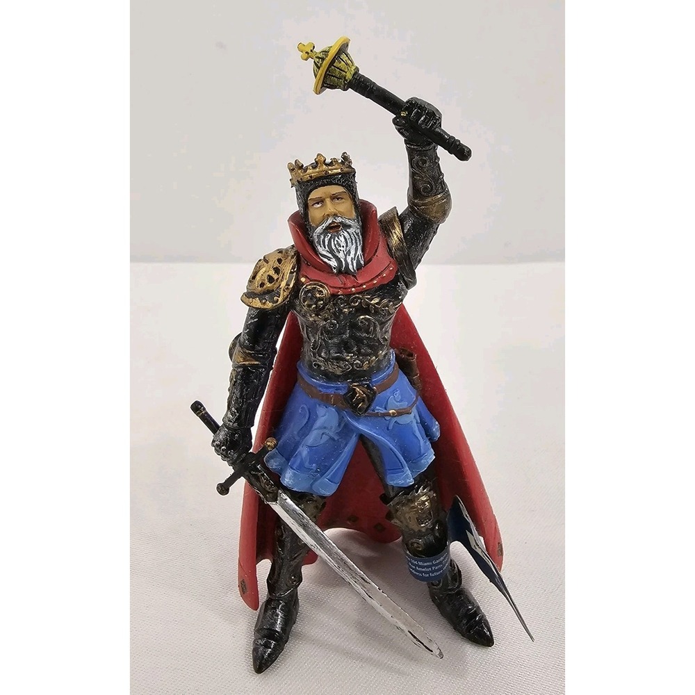 Safari Ltd Once Upon A Time King Arthur Figurine Retired NWT Medieval Knight